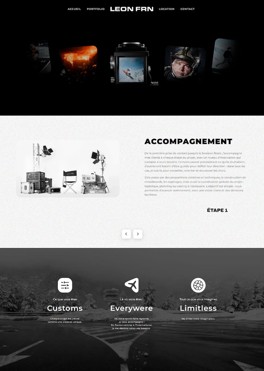 Création de site web pour Léon FRN par Intrig