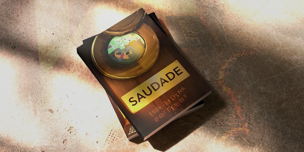 Création graphique - Illustration du livre Saudade par Intrig