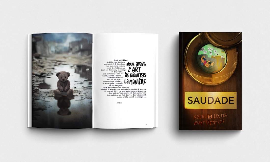 Création graphique - Illustration du livre Saudade par Intrig